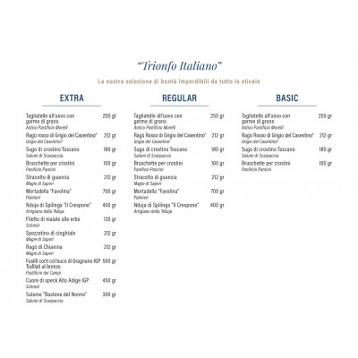 copy of Set Gastronomico "Trionfo Italiano" (Basic, Regular & Extra) Italy Bite - 2