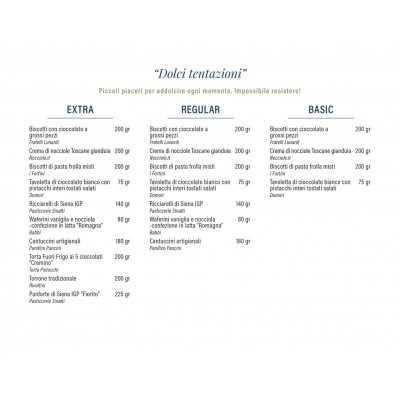 Set Gastronomico "Dolci Tentazioni" (Basic, Regular & Extra) Italy Bite - 2